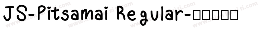 JS-Pitsamai Regular字体转换